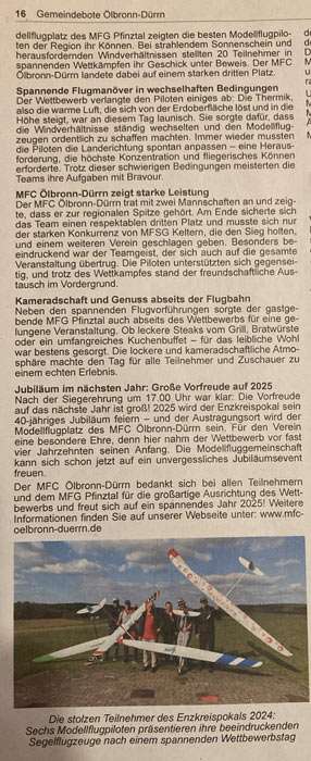 Enzkreispokal 2024 Gemeindeblatt