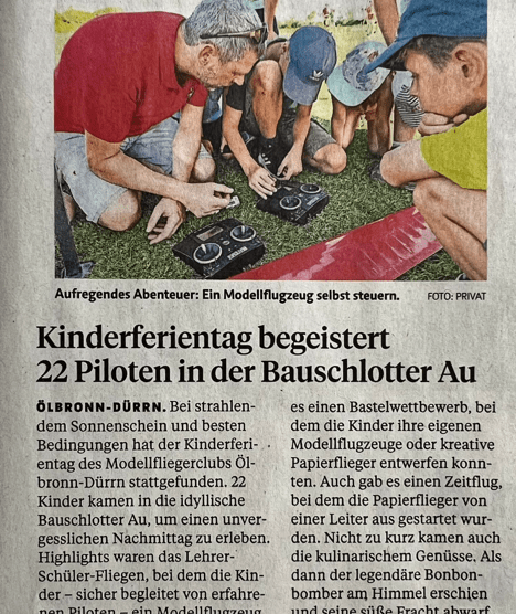 Pressemitteilung Pforzheimer Zeitung 27.09.2024