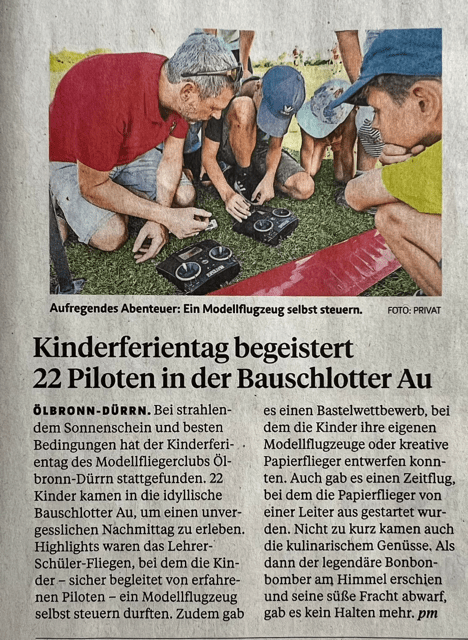 Pressemitteilung Pforzheimer Zeitung 27.09.2024